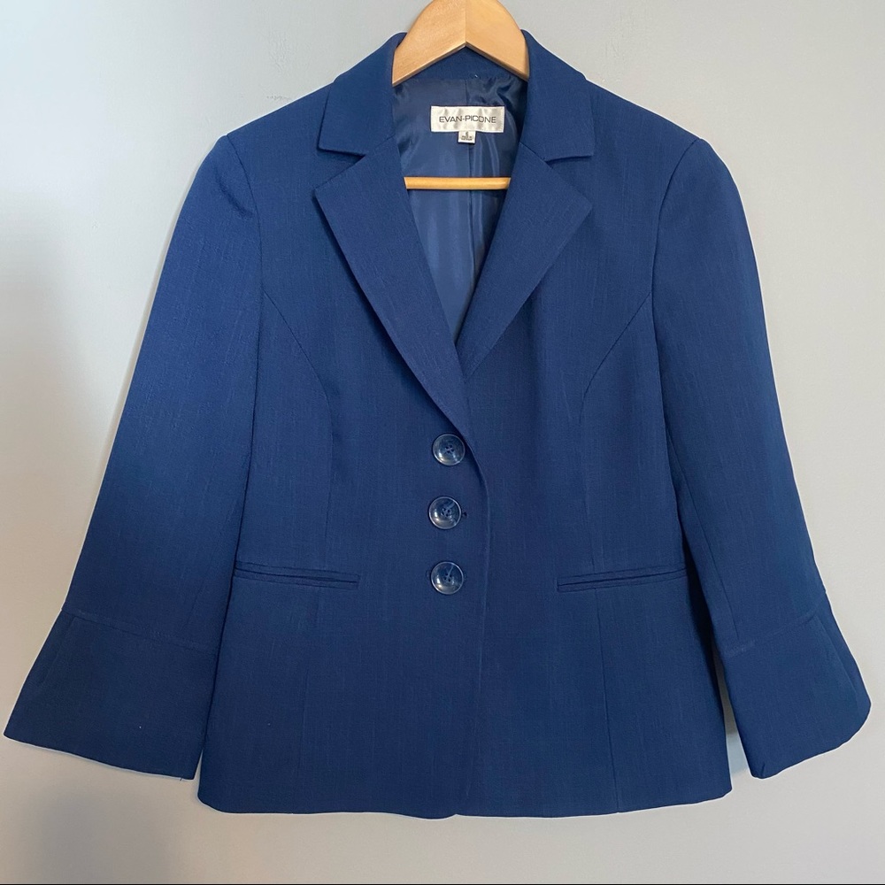 EVAN PICCONE blue blazer sz 6